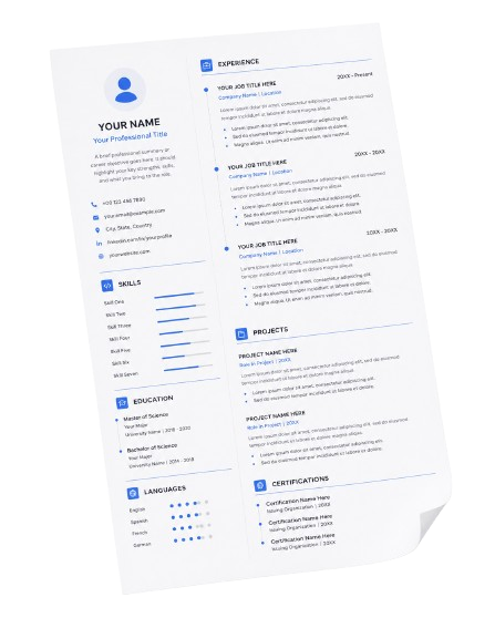 Sleek CV Mockup